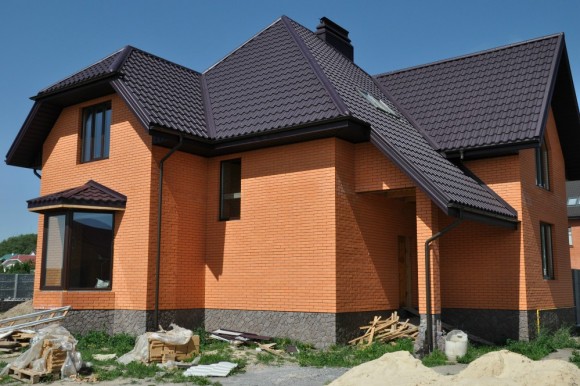 Кирпич облицовочный персиковый БЕЛАЯ ЦЕРКОВЬ